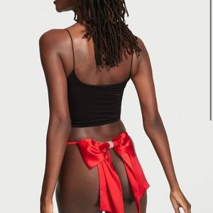 VS SATIN BOW V-STRING PANTY